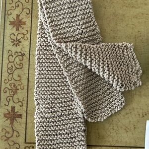 Cozy Knit Scarf in Beige